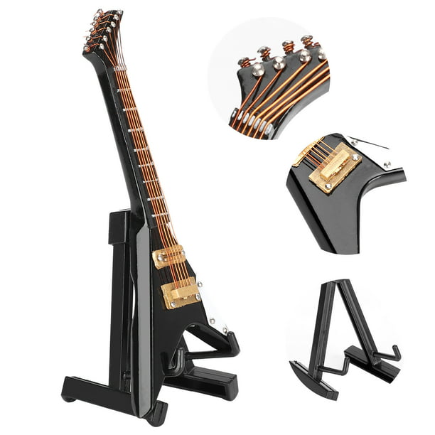 Electric Guitar Ornaments Miniature Decoration Musical Instrument Model Gift 
